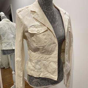 Guess Jean White Denim Jacket early 2000s